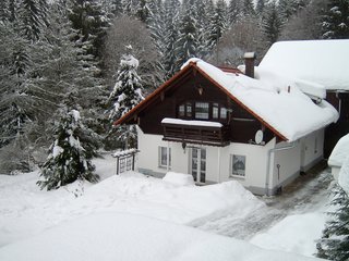 Unser Ferienhaus im Winter